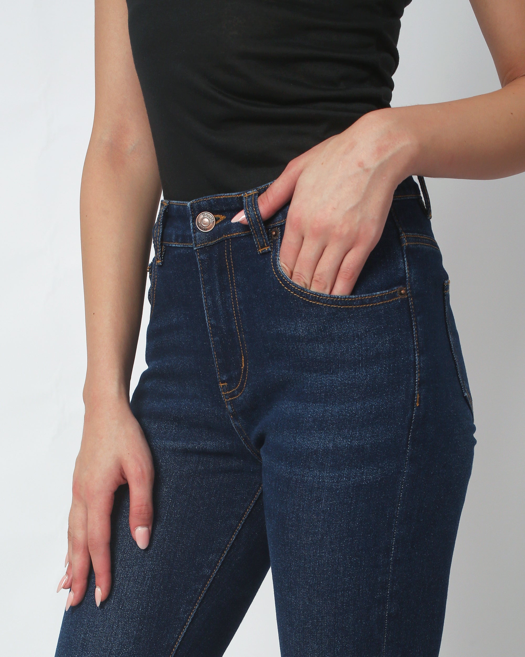 Buy Light Blue Cotton Straight Fit Regular Length Jeans For Women